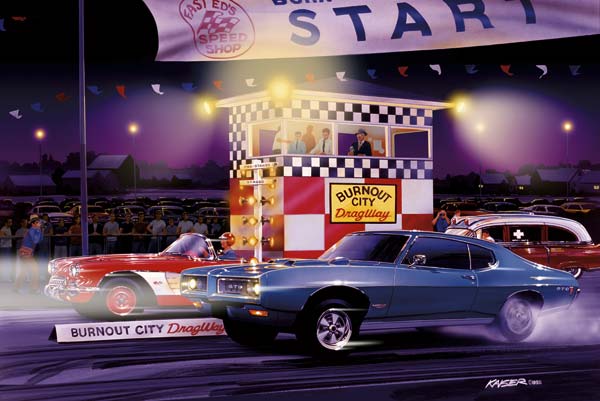 Muscle Car Limited Edition Art Prints by Bruce Kaiser, Muscle Car 