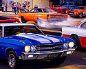 1970 LS6 Chevelle, 1970 Torino Cobra Jet, 1955 Chevy Gasser, 1969 Dodge Super Bee Burnout, AMX, Street Racing, Cruising