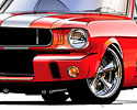 '66 Mustang concept art