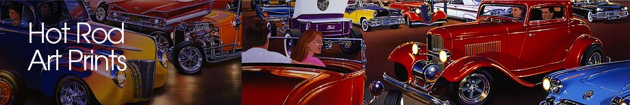 Hot Rod Art, Prints, Automotive Art, 32 33 Ford Coupe