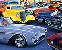 Master Power Brakes car show poster painting 