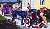1932-Ford-Highboy Flathead 40 Ford Coupe Car Painting