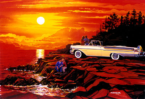 Muscle Car Paintings muscle cars, hot rods automotive art limited 